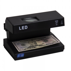 DC-2138 LED Fake Money Detector With Uv Lamp\ Detector De Billetes Falsos\Infrared Counterfeit Money Detector