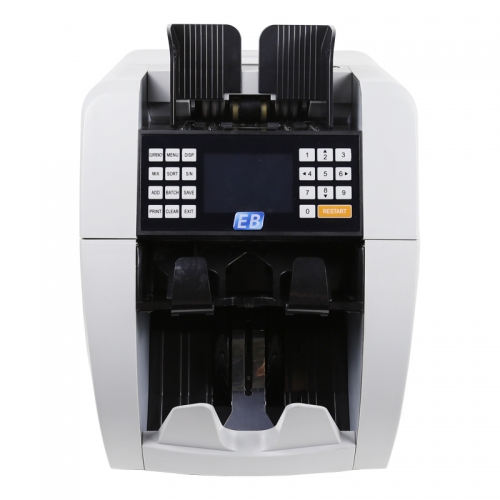 BS-8800 Fake Money Detector Discriminator 2 Pocket Value Counter & Sorter Mixed Denomination Money Counting Machine Bill Count