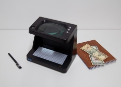 DC-107DB Portable Uv Light Bill Currency Counterfeit Money Detector Fake Note Bill Dollar Lamp multifunction counterfeit money