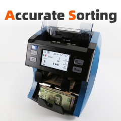 BS-2090 1+1 Pocket Currency Sorter with Advanced Detection Dual CIS TFT Screen and Built-in Printer Option