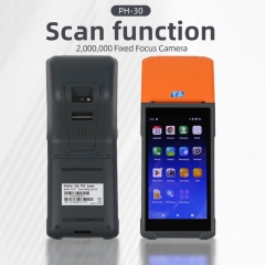 PH-30 HD Screen POS System With Android 8.1 Touch Monitor and Receipt Printer for Restaurant Supermarket Checkout Counter
