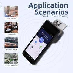 PH-110 Capacitive Touch POS System With Dual Display 5.45 Inch Monitor USB Wifi Enabled Cashier Machine With Printer for Store