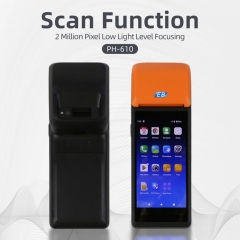 PH-610 Android 11 POS Terminal With HD Display Capacitive Touch Screen and Receipt Printer for Supermarket Retail Store