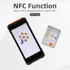 PH-120 Retail Point of Sale PDA Machine With Android 11 HD Screen and Thermal Printer for Restaurant Chain