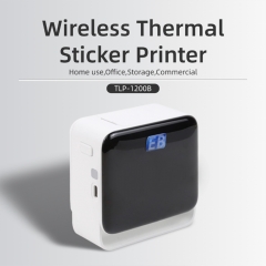 TLP-1200B Mini Wireless Thermal Label Printer for Portable Sticker Maker Ink Free Direct Thermal Printer 203dpi Stock