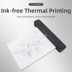 TCP-8000BY Wireless Thermal Printer Portable 203DPI Ink-Free USB for A4 Label Document Home Office Stock