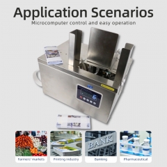 JB-209 Automatic Banknote Banding Machine Microcomputer Controlled Currency Paper Tape & OPP Tape Binding Machine